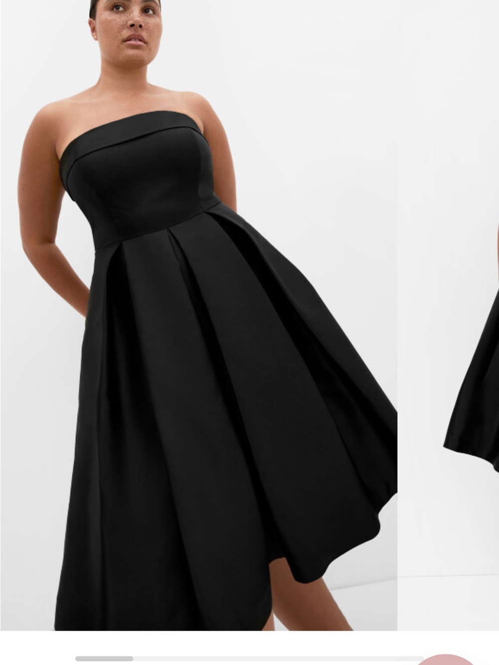 City chic Tiffany Strapless Midi Dress - black